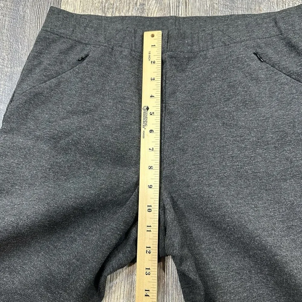 J. Jill Women's Size M Gray Ponte Knit Leggings Pants Stretch Pull On Pockets - Picture 9 of 13